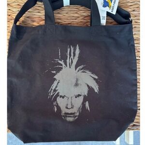 KAWS x WARHOL x UNIQLO 2WAY Tote Bag, Black, NWT‎